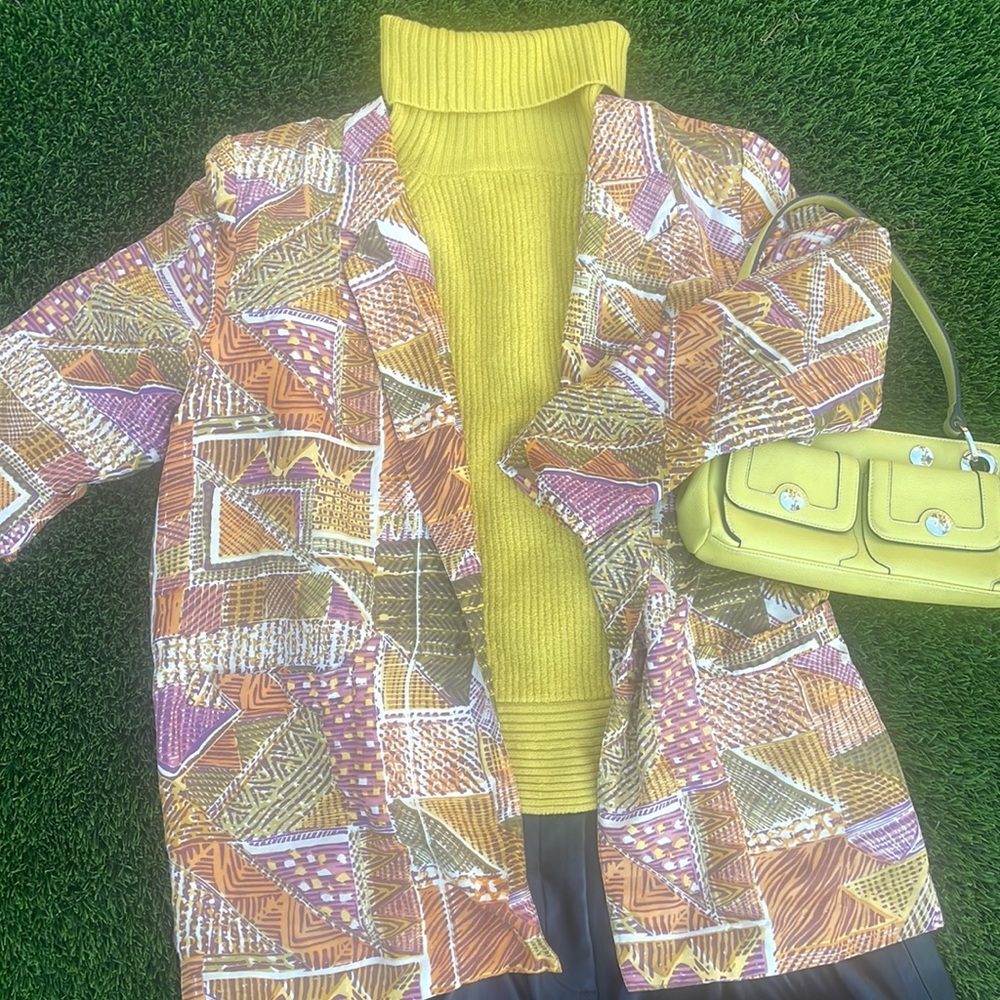 Vintage Carol Horn 100% Silk Blazer Woman’s Medium